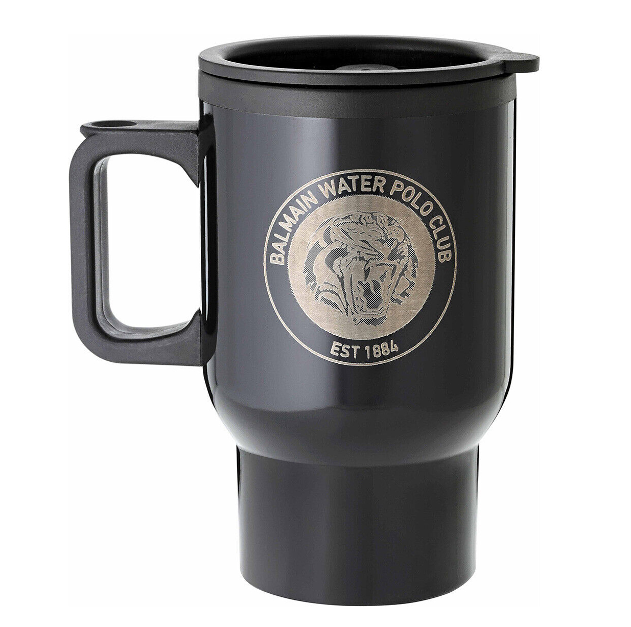 Personalised Laser Engraved Custom Travel Mug Flask Coffee Cup With Handle 470ml