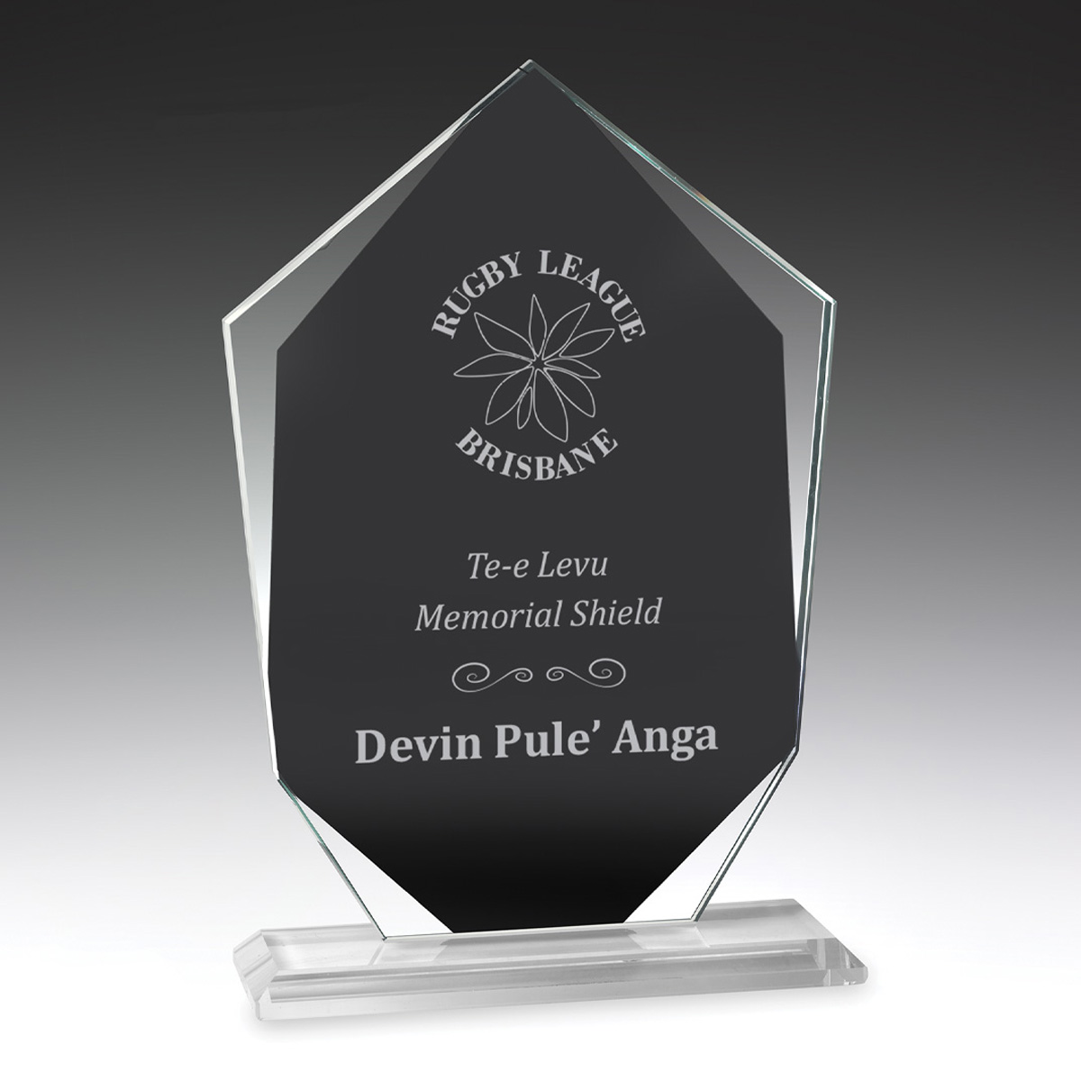 Budget Glass Black Scorpo Trophy award corporate Free engraving personalised